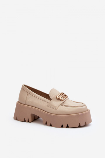 Mocassins Zazoo bege 2