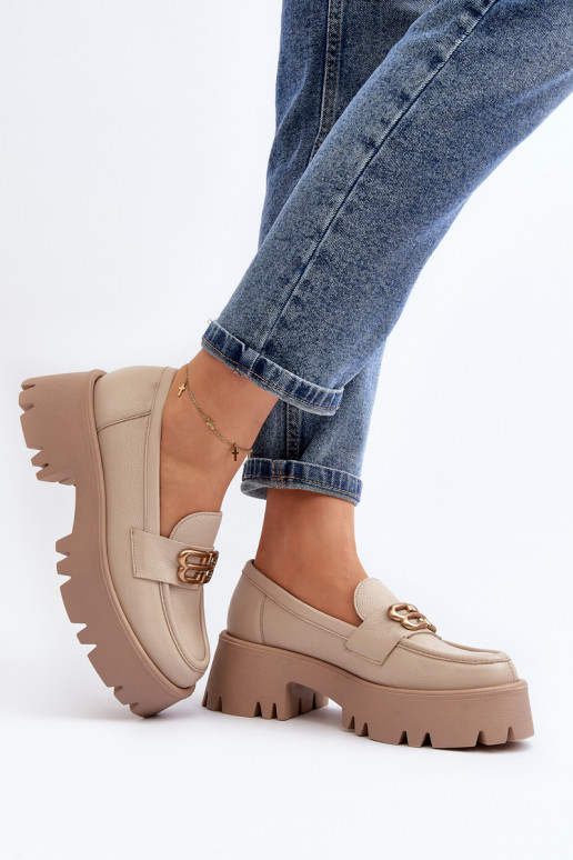 Mocassins Zazoo bege