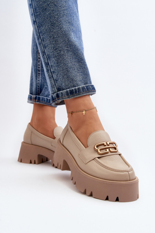 Mocassins Zazoo bege