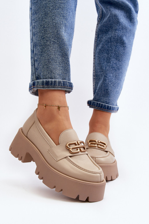 Mocassins Zazoo bege