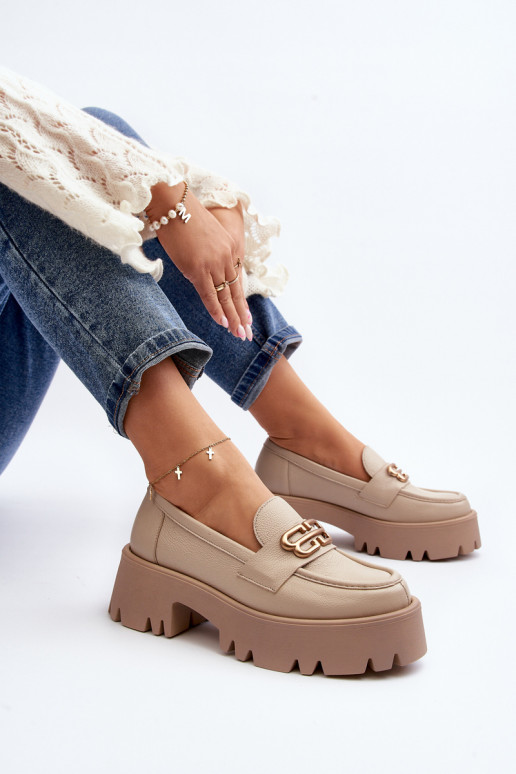 Mocassins Zazoo bege