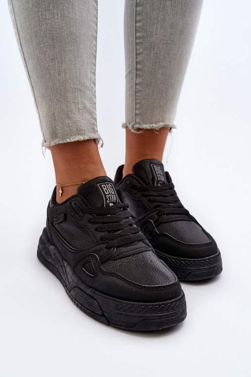 Tênis modelo sapatos Big Star cor preta Tênis modelo sapatos Big Star cor preta