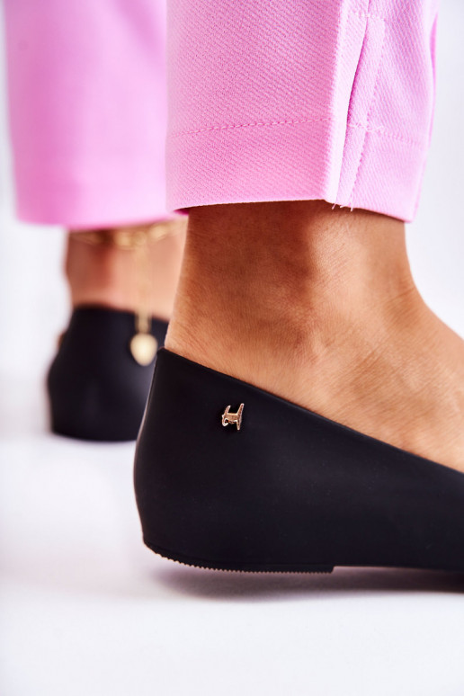 Bailarinas de borracha com fitas na... Bailarinas de borracha com fitas na...