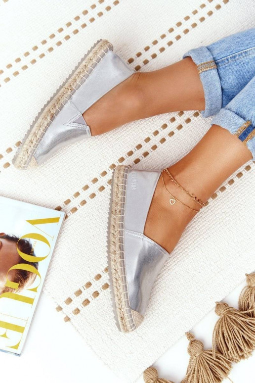 Alpercatas de couro Big Star cor prata Alpercatas de couro Big Star cor prata