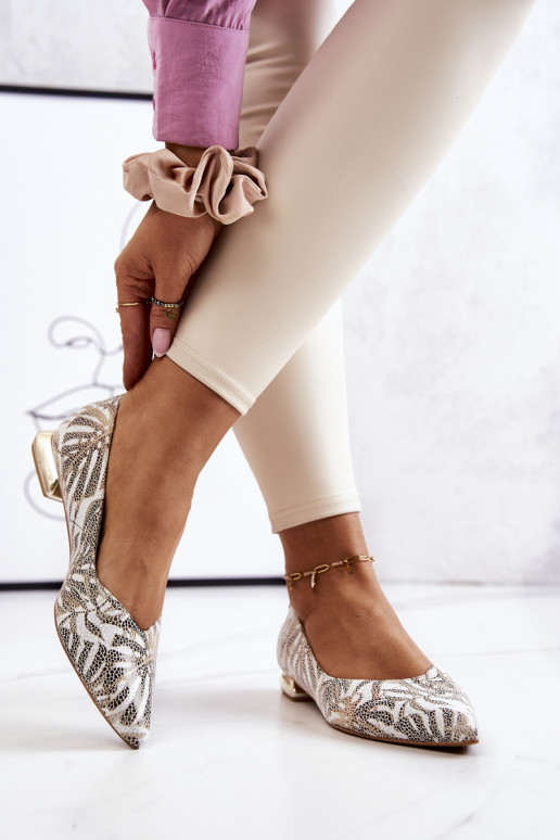 Bailarinas Laura Messi cor dourada Bailarinas Laura Messi cor dourada