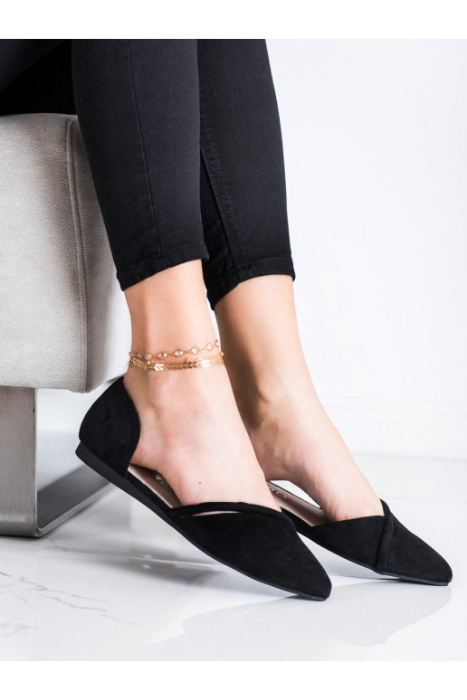 Bailarinas de camurça com elementos... Bailarinas de camurça com elementos...