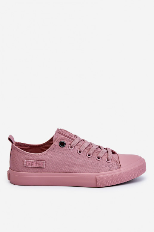 Modelo clássico de tênis com sola plana Big Star cor rosa