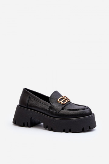 Mocassins Zazoo em preto 2