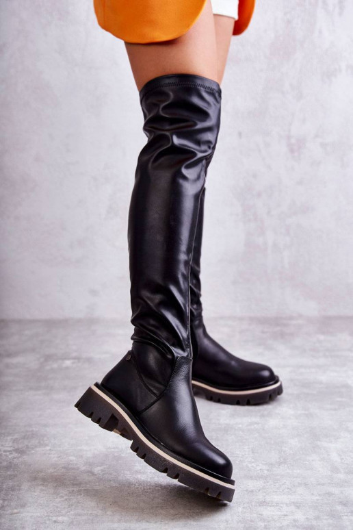 botas acima do joelho GOE KK2N4024 pretas