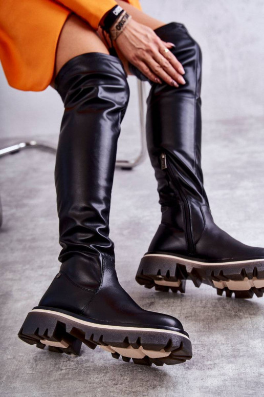 botas acima do joelho GOE KK2N4024 pretas