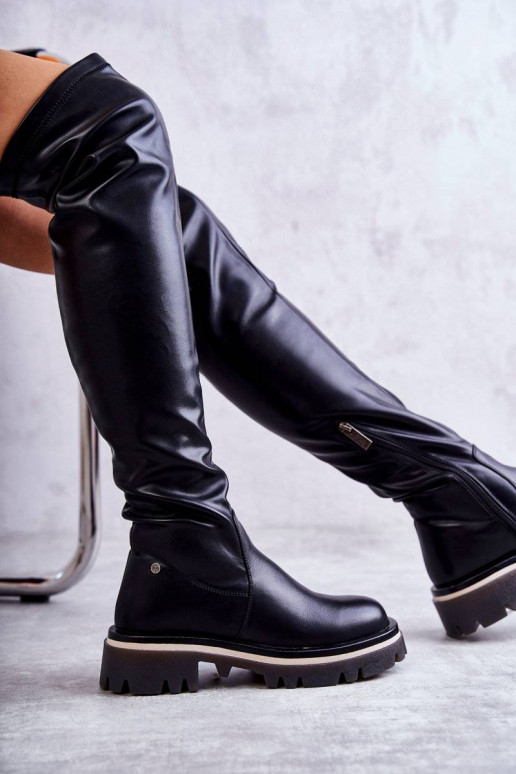 botas acima do joelho GOE KK2N4024 pretas