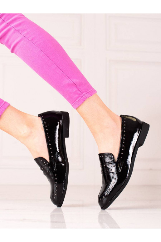 Botins femininos de estilo elegante Shelovet cor preta