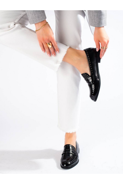 Botins femininos de estilo elegante Shelovet cor preta