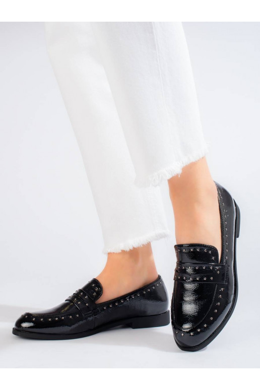 Botins femininos de estilo elegante Shelovet cor preta