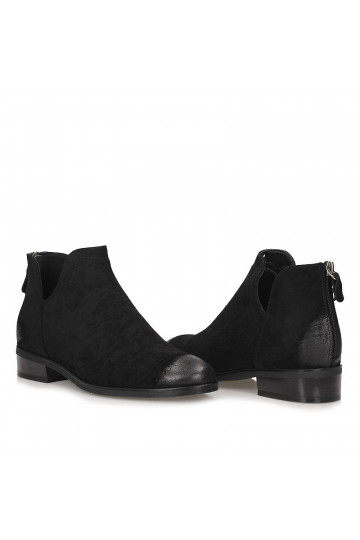 Botas Chelsea de camurça preta Vinceza