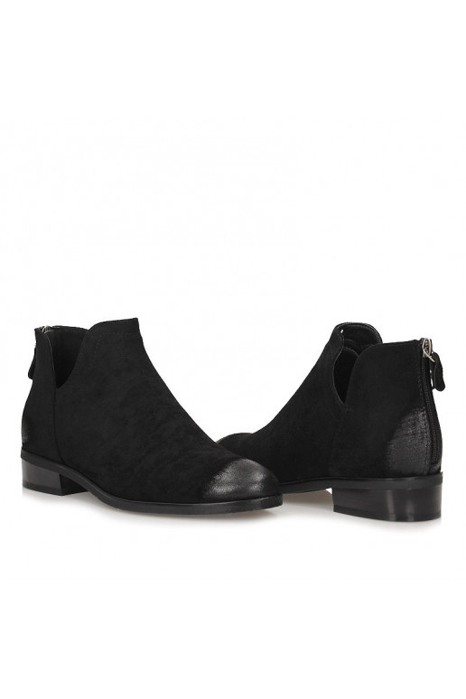 Botas Chelsea de camurça preta Vinceza