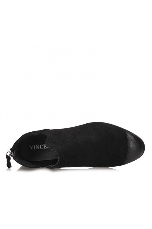 Botas Chelsea de camurça preta Vinceza