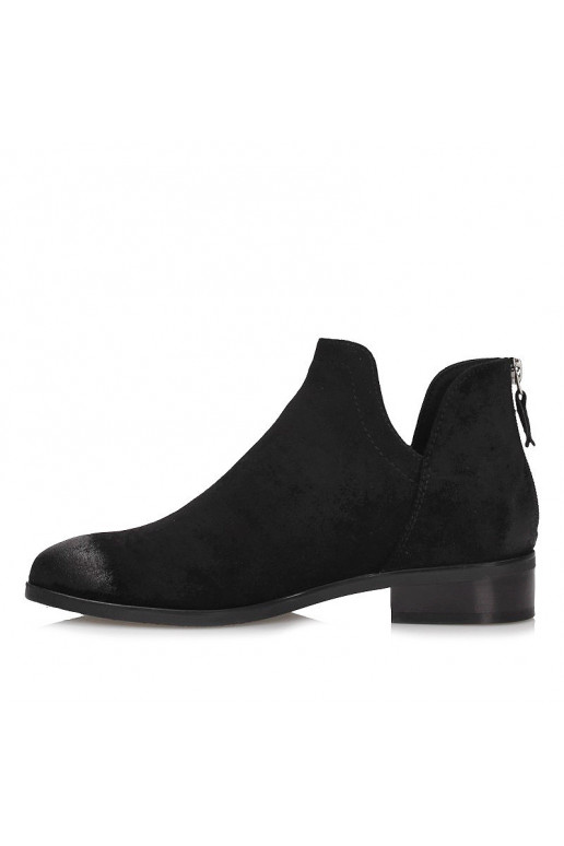 Botas Chelsea de camurça preta Vinceza