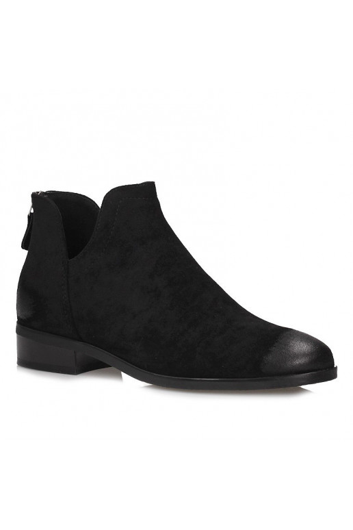Botas Chelsea de camurça preta Vinceza