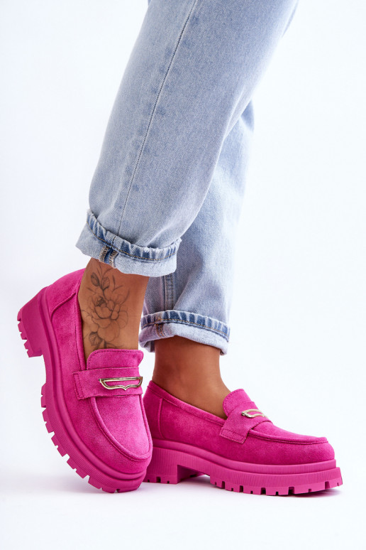 Mocassins femininos na cor rosa Pure Love