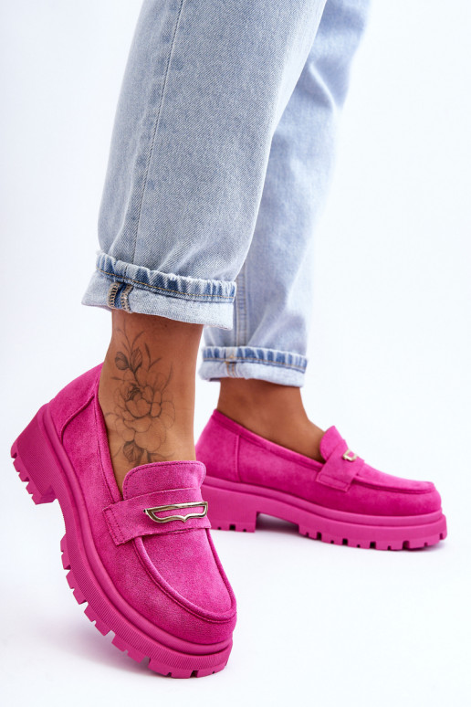 Mocassins femininos na cor rosa Pure Love