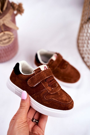 Sapatos casuais infantis na cor marrom 2