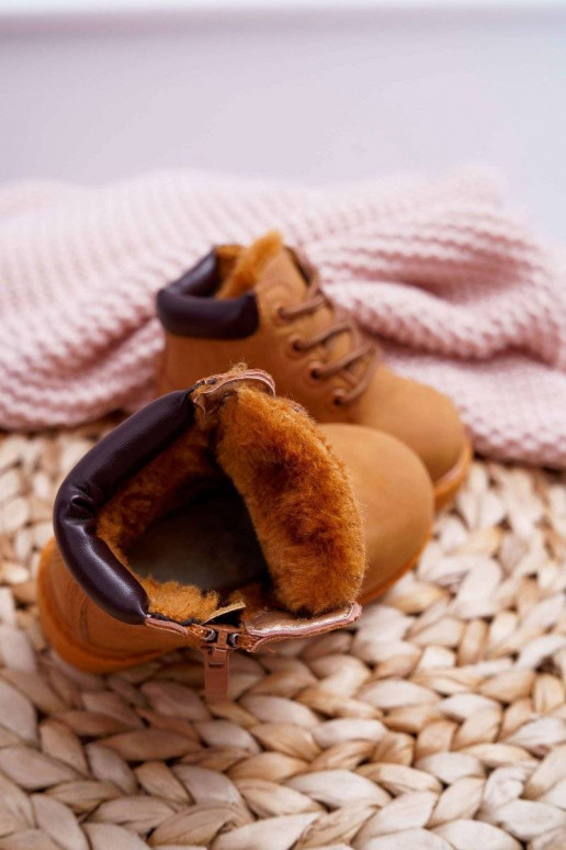 Botas marrons infantis quentes Botas marrons infantis quentes