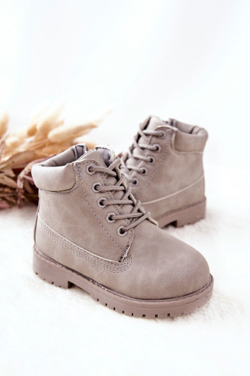 Botas infantis com cadarço... 2