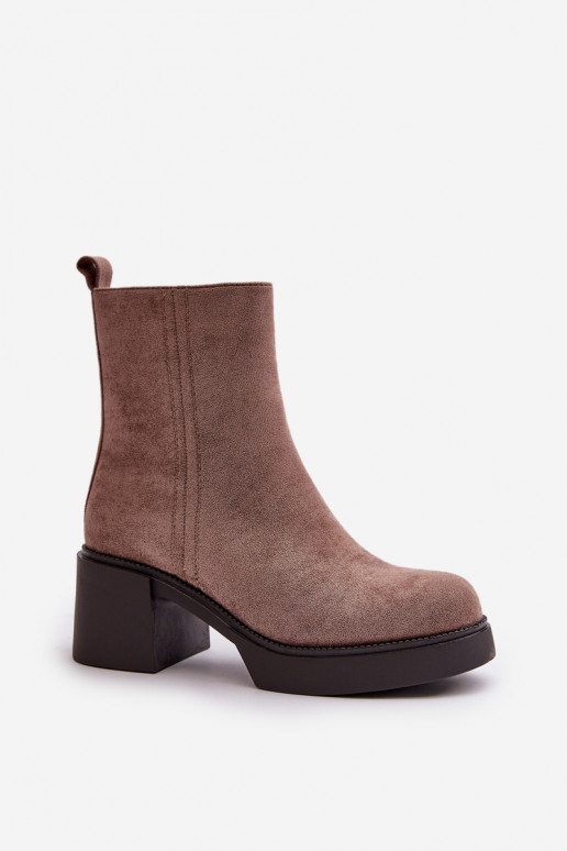 de camurça ecológicaoParae Feminino Botas quentes no calcanhar bege Meriluna de camurça ecológicaoParae Feminino Botas quentes no calcanhar bege Meriluna