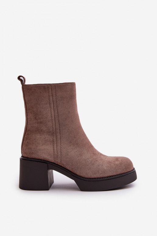 de camurça ecológicaoParae Feminino Botas quentes no calcanhar bege Meriluna de camurça ecológicaoParae Feminino Botas quentes no calcanhar bege Meriluna