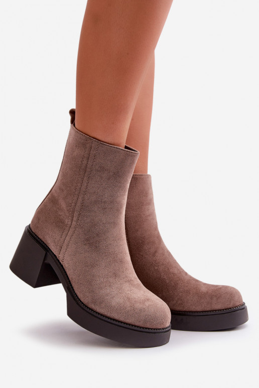 de camurça ecológicaoParae Feminino Botas quentes no calcanhar bege Meriluna de camurça ecológicaoParae Feminino Botas quentes no calcanhar bege Meriluna