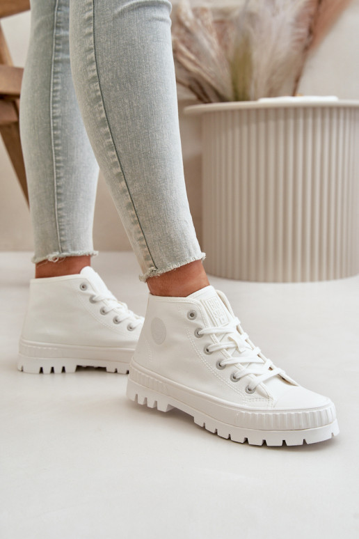 Sapatos de lazer com uma bota Por causa de Kubo Big Star OO274009 cor branca Sapatos de lazer com uma bota Por causa de Kubo Big Star OO274009 cor branca