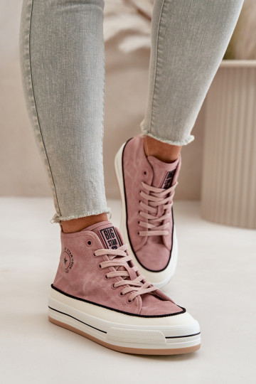 aquecimento Sapatos de lazer com uma plataforma Eko Pele Big Star OO274068 cor rosa 2