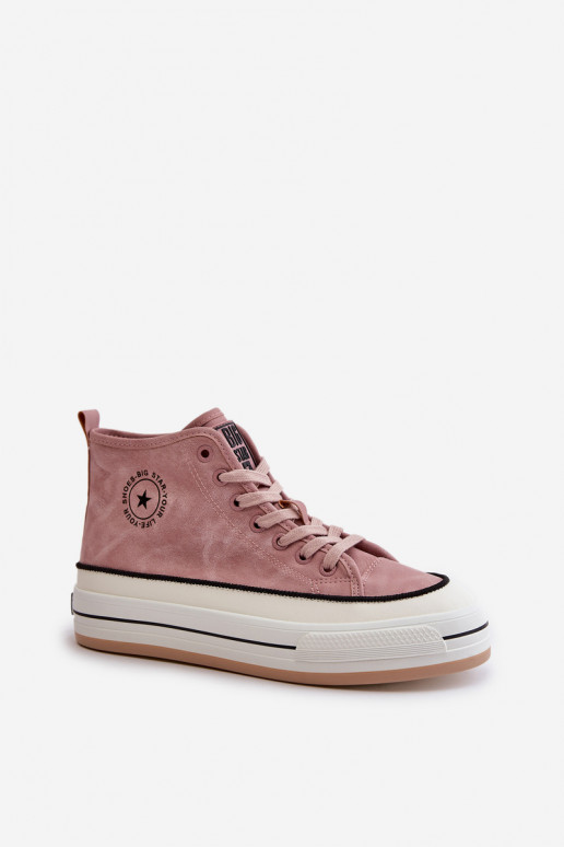 aquecimento Sapatos de lazer com uma plataforma Eko Pele Big Star OO274068 cor rosa aquecimento Sapatos de lazer com uma plataforma Eko Pele Big Star OO274068 cor rosa