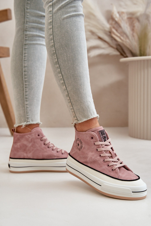 aquecimento Sapatos de lazer com uma plataforma Eko Pele Big Star OO274068 cor rosa aquecimento Sapatos de lazer com uma plataforma Eko Pele Big Star OO274068 cor rosa