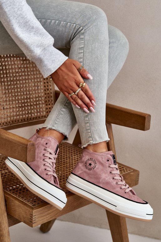 aquecimento Sapatos de lazer com uma plataforma Eko Pele Big Star OO274068 cor rosa aquecimento Sapatos de lazer com uma plataforma Eko Pele Big Star OO274068 cor rosa