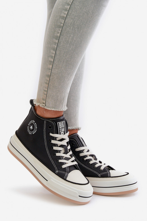 aquecimento Sapatos de lazer com uma plataforma Eko Pele Big Star OO274062 cor preta aquecimento Sapatos de lazer com uma plataforma Eko Pele Big Star OO274062 cor preta