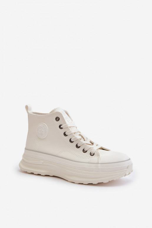 Sapatos de lazer com uma plataforma Eko Pele Big Star OO274064 cor branca Sapatos de lazer com uma plataforma Eko Pele Big Star OO274064 cor branca