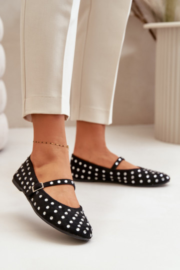 Decorado Bailarinas com alças de camurça ecológicaoParae cor preta Tirilissa 2