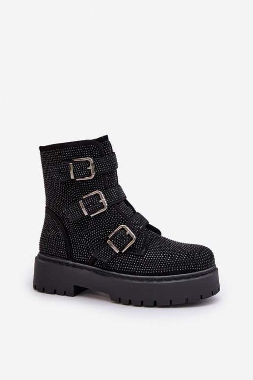 aquecimento Botas femininas Com decoração cor preta Ciascia aquecimento Botas femininas Com decoração cor preta Ciascia