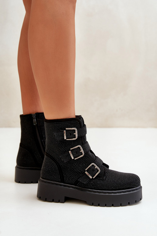 aquecimento Botas femininas Com decoração cor preta Ciascia aquecimento Botas femininas Com decoração cor preta Ciascia