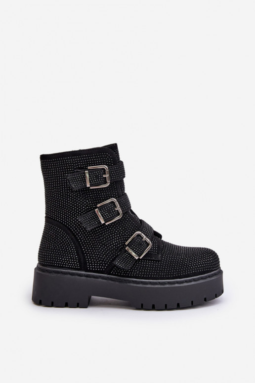 aquecimento Botas femininas Com decoração cor preta Ciascia aquecimento Botas femininas Com decoração cor preta Ciascia
