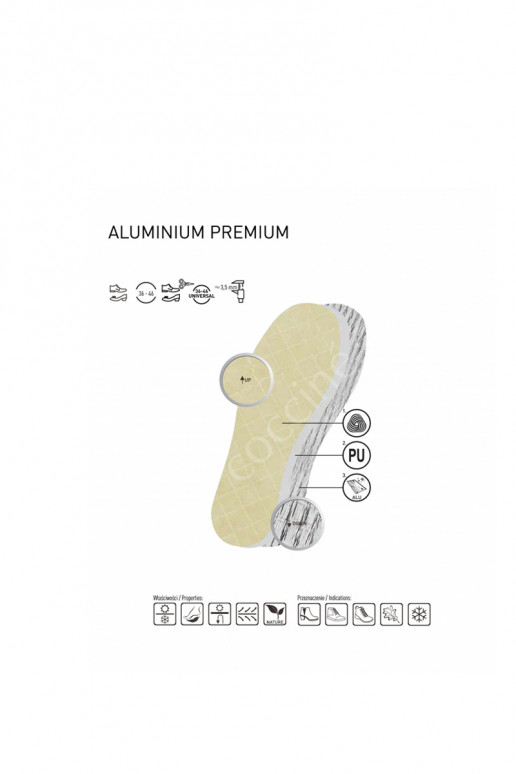Palmilhas quentes Coccine Alumínio Premium