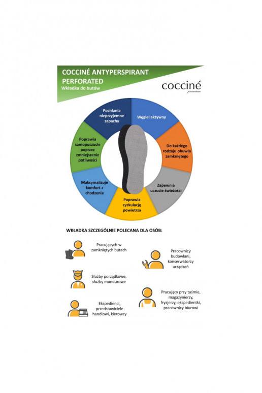 Palmilhas Coccine com carvão ativado