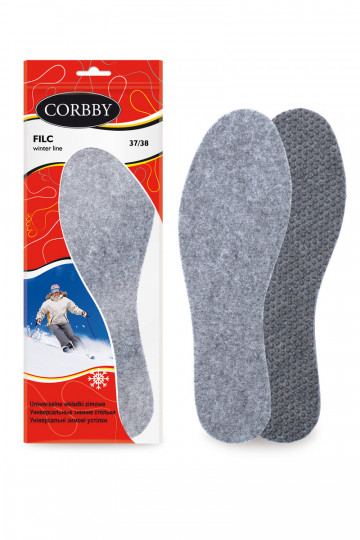 Corby FILC | Palmilhas antiderrapantes com aquecimento de feltro