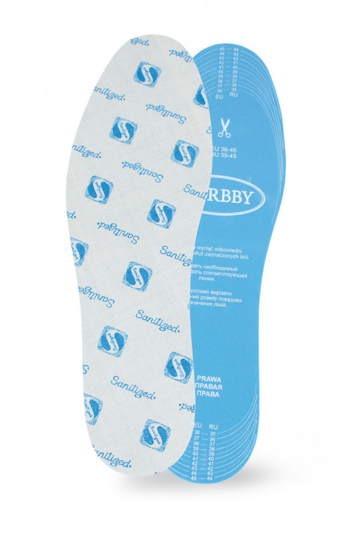 Palmilhas Corbby PROTECT com agente antibacteriano