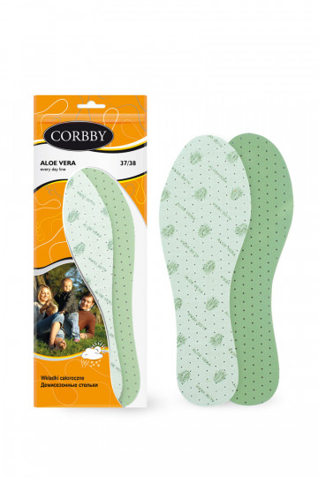 Palmilhas Corbby ALOE VERA com extrato de aloe vera