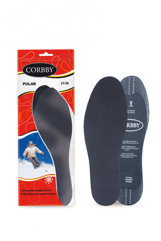 Palmilhas aquecidas Corbby POLAR com carbono ativo