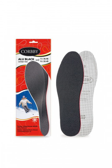 Corbby ALU BLACK Palmilhas de três camadas com folha de alumínio