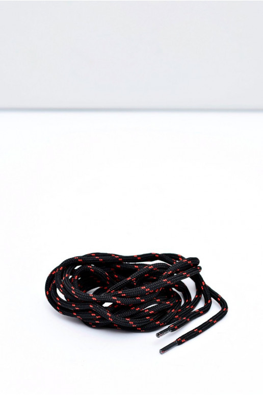Cadarços CORBBY Trekking preto e vermelho